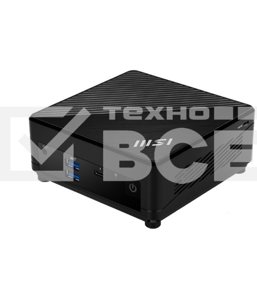 Неттоп MSI Cubi 5 12M-012XRU i7 1255U (1.7) 16Gb SSD512Gb Iris Xe noOS 2xGbitEth WiFi BT 65W черный (9S6-B0A811-264)