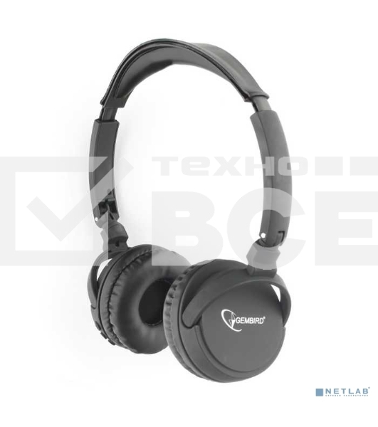 Гарнитура стерео беспров. Gembird BHS-100 черный Bluetooth v.5.0