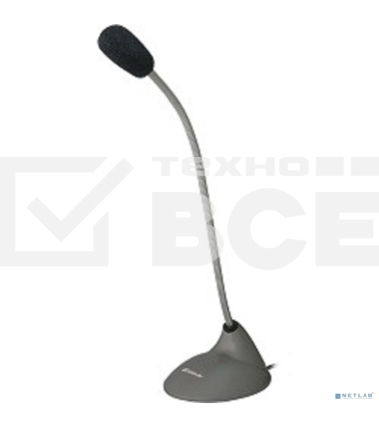 Микрофон компьютерный Defender MIC-111, серый, кабель 1,5 м