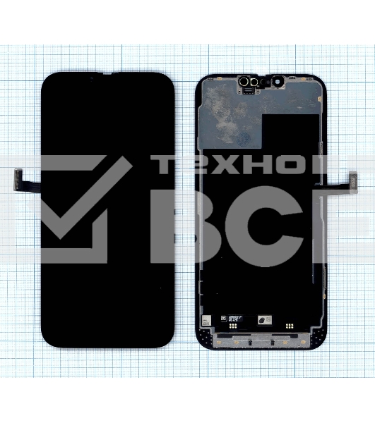Дисплей (модуль) для Apple iPhone 13 Pro Max в сборе с тачскрином (Soft Oled), черный