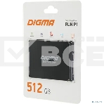Накопитель SSD Digma Run P1, 512Gb, SATA III, 2.5