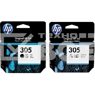 Картридж HP 305 струйный, набор черный и цветной (120/100 стр)