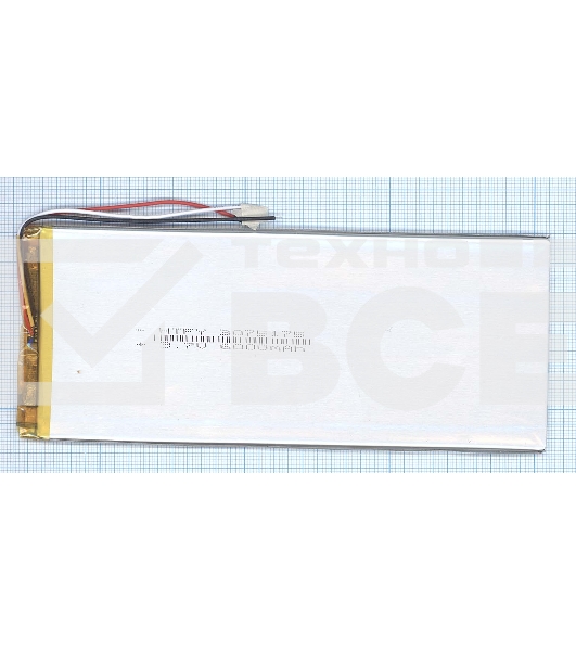 Аккумулятор Li-Pol (батарея) 3*75*175мм 3pin 3.7V/6400mAh