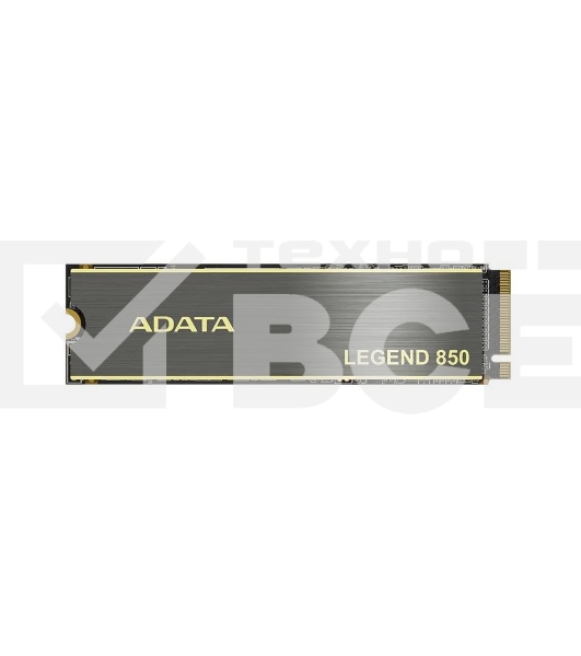 Накопитель SSD ADATA LEGEND 850, 2Tb, PCIe 4.0 x4, M.2 2280, NVMe, R/W 5000/4500, с радиатором