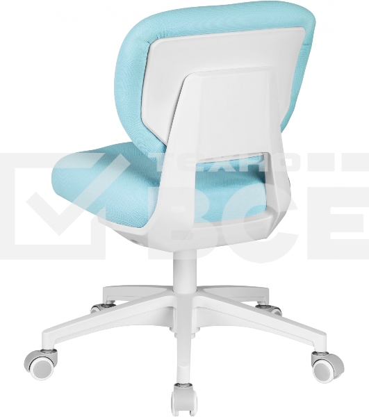 Кресло детское Cactus CS-CHR-3594BL голубой, крестов. пластик белый