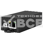 Преобразователь PoE af/at (48V) в Passive PoE (24V). Вход: коннектор RJ45 IEEE 802.3af/at/Passive PoE (37V-57V) или разъем DC 48В(2.1x5.5); Выход: Разъем RJ45 (Passive PoE 24VDC; 4,5(+); 7,8(-). Преобразователь используется для подключения 24V Passive PoE, фото 1