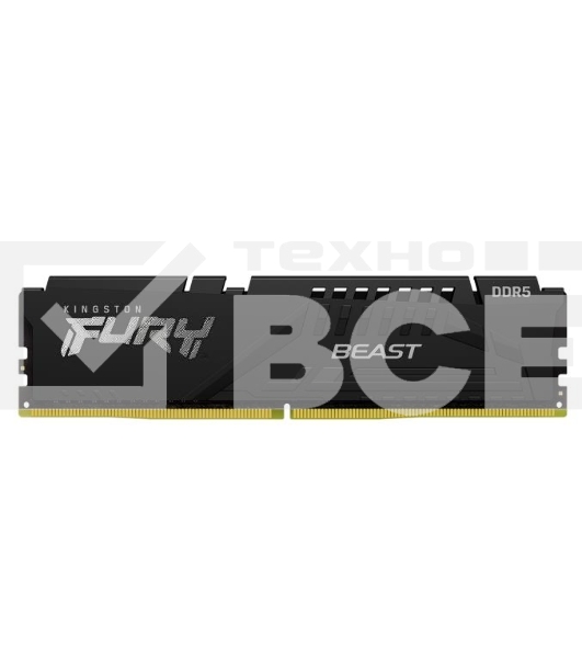 Оперативная память Kingston 16GB DDR5 5200MHz (1*16Gb) DIMM KF552C36BBE-16 Fury Beast Black