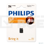 Флеш карта microSD 4Gb PHILIPS microSDHC Class 10, фото 1
