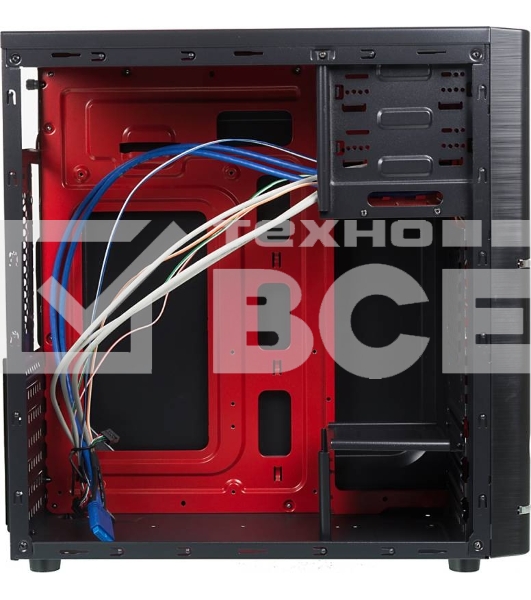 Компьютерный корпус Accord ACC-B301 черный без БП ATX 3x120mm 2xUSB2.0 2xUSB3.0 audio