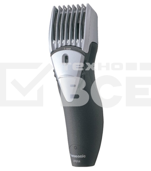 Машинка для стрижки Panasonic ER206K520 / Триммер, 1 насадка, 50 минут