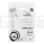 Кабель Gembird/Cablexpert CCP-mUSB2-AMBM-W-0.5M AM/microBM 5P, 0.5м, экран, белый, пакет, фото7