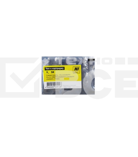 Чип Hi-Black к картриджу Kyocera Mita FS-C2026/C2126MFP/C5250DN, Y, TK-590, 5К