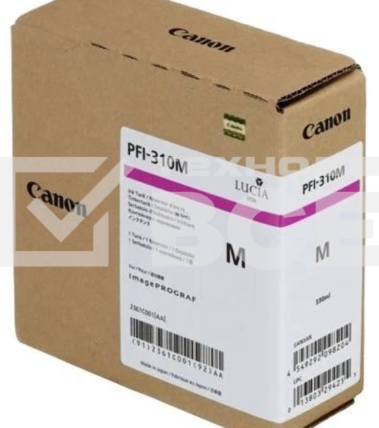 Картридж струйный Canon PFI-310 M 2361C001 пурпурный для Canon TX-2000/TX-3000/TX-4000