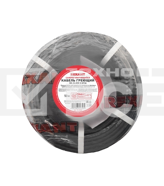 Кабель греющий саморегулирующийся экранированный SRL30-2CR (30 Вт/1 м), 50 м Rexant