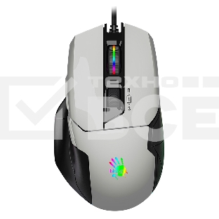Мышь проводная A4Tech Bloody W70 Max белый, 10000 dpi, USB, кнопки - 9