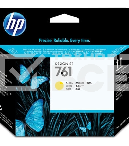 Картридж струйный HP 761 CH645A желтый печатающая головка для HP DJ T7100