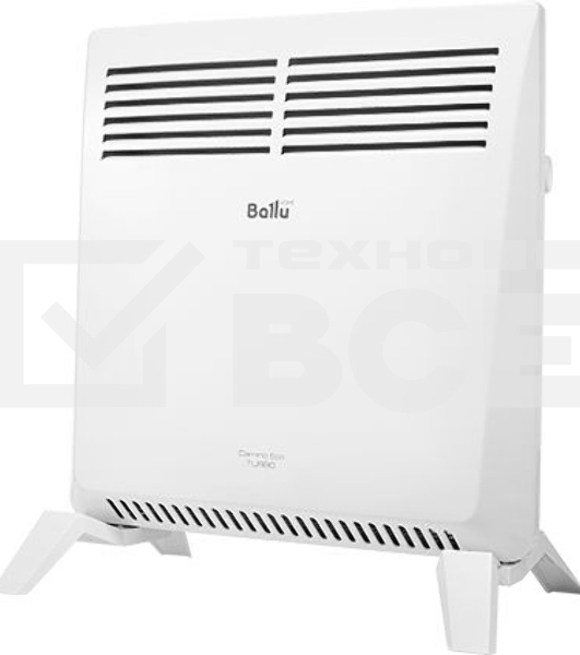 Конвектор Ballu Camino Eco Turbo BEC/EMT-1000 белый, 1000 Вт, 15 м2, термостат