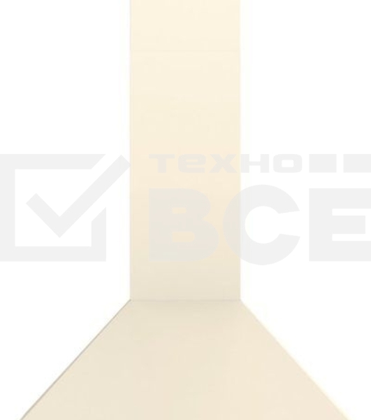 Вытяжка Gorenje WHC63CLI ширина 60 см, 650 м3/ч, Отвод воздуха и рециркуляция, цвет: слоновая кость