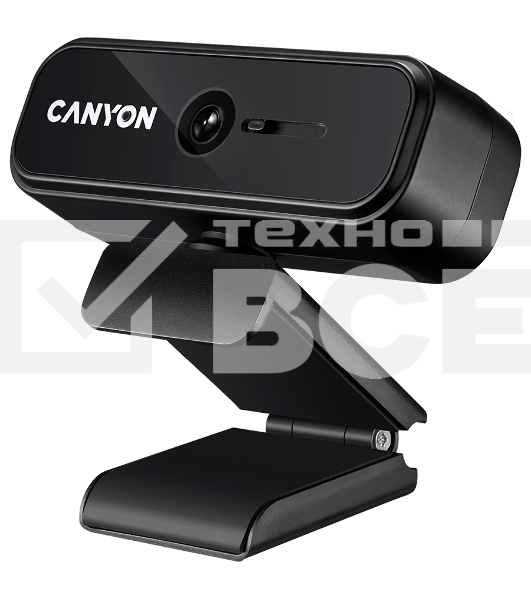 Веб камера CANYON C2 720P HD 1.0Mega fixed focus webcam with USB2.0. connector, 360° rotary view scope, 1.0Mega pixels, built in MIC, Resolution 1280*720(1920*1080 by interpolation), viewing angle 46°, cable length 1.5m, 90*60*55мм, 0.104kg, черный