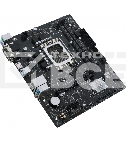 Материнская плата ASUS PRIME H610M-R D4-SI, LGA 1700, Intel H610, 2xDDR4, 4xSATA, 1xM.2 PCIe 3.0 x4, 1xPCIe 4.0 x16, 1xPCIe x1, 1xHDMI, 1xDVI, 1xVGA, 2xUSB-A 2.0, 2xUSB-A 3.2 Gen 1, 1x 1Gb LAN, 3x3.5 мм, 7.1, mATX