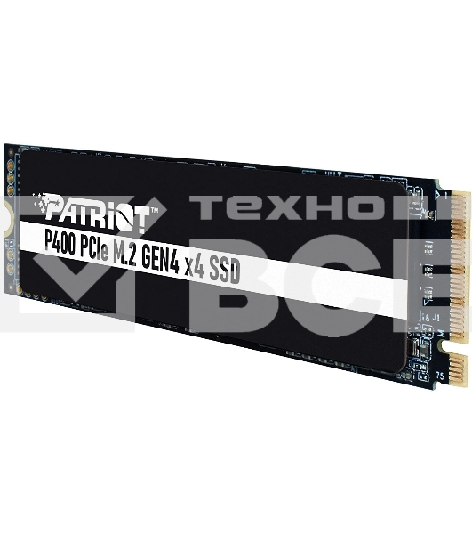 Накопитель SSD Patriot P400, 2Tb, PCIe 4.0 x4, M.2 2280, NVMe, R/W 7000/4800, с радиатором