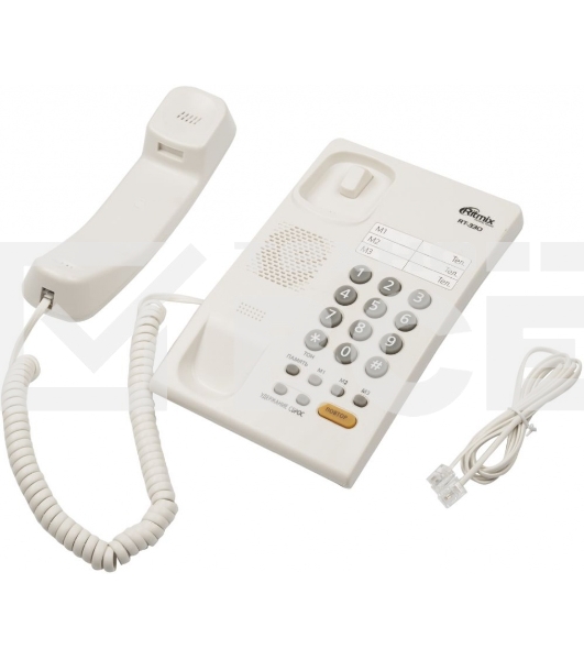 Телефон проводной Ritmix RT-330 белый