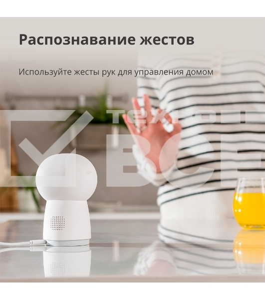 Камера AQARA Camera Hub G3/Камера+ управления/Управление жестами/Камера 360/2K 2304х1296p/Протокол связи:Zigbee/WiFi/Питание:USB-C/ Цвет белый CH-H03