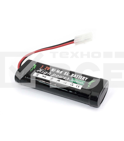 Аккумулятор Ni-Mh 7.2V 5000 mAh AA 134.5*41*25 разъем KET-2P