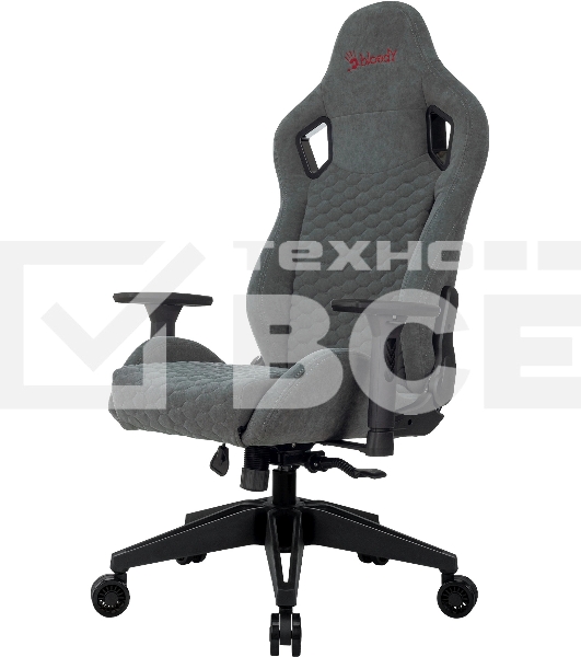 Кресло игровое A4Tech Bloody GC-770 серый соты, с подголов.