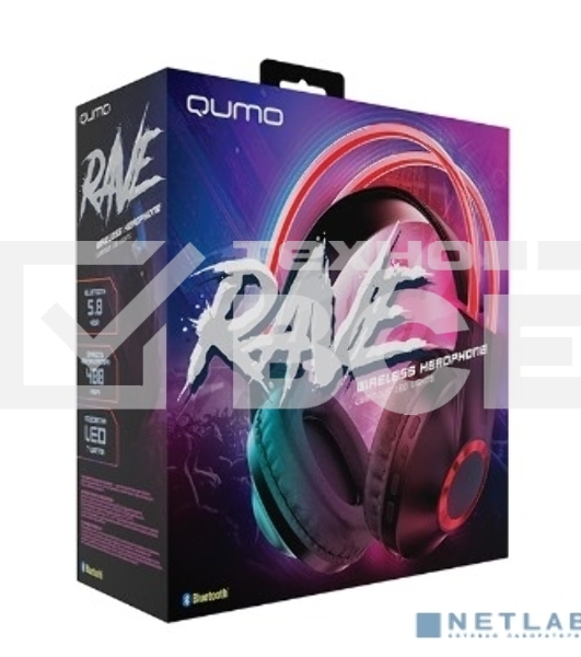 Гарнитура BT QUMO Party Rave BT 0077 красный