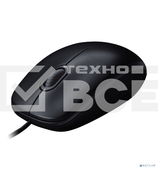 Мышь проводная Logitech M100/100R DARK/GREY (темно-серая/черная), 1000 dpi, USB, кнопки - 3