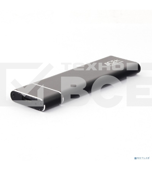 Внешний корпус AgeStar M.2 USB 3.0  NGFF (B-key) AgeStar 3UBNF5C (BLACK) , алюминий, серебристый