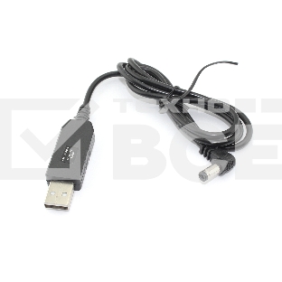 Кабель для зарядки USB-5.5*2.1*11 mm, 1m черный