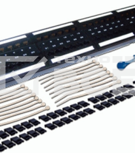 Патч-панель LANMASTER 48 портов, UTP, кат.6, 2U