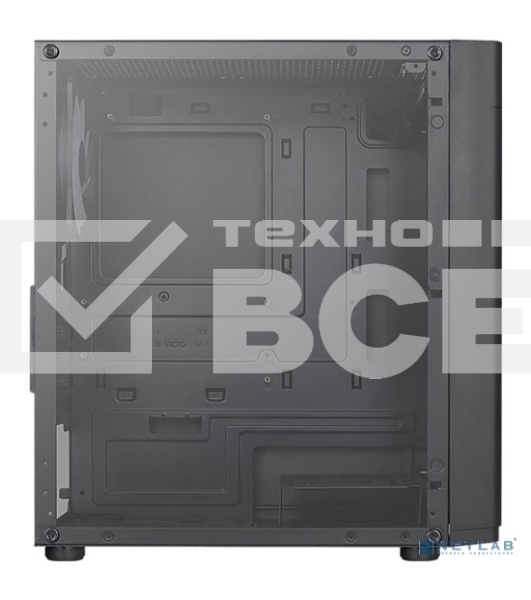 Корпус MiniTower Aerocool / Formula HEXFORM-G-BK-v2 (mATX, стекло, сетка, USB3.0x1, USB2.0x2, 3x120mm FRGB fans) (4711099471799)