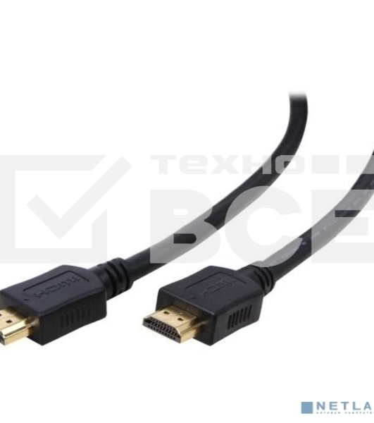 Кабель Filum HDMI 3 м., ver.1.4b, CCS, черный, разъемы: HDMI A male-HDMI A male, пакет. FL-CL-HM-HM-3M (894133)