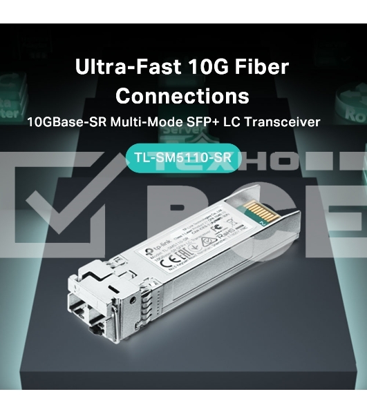 Трансивер TP-Link 10G SFP+ Module,  LC connector, 50/125um or 62.5/125um Multi-mode, 850nm wavelength, distance up to 300m.