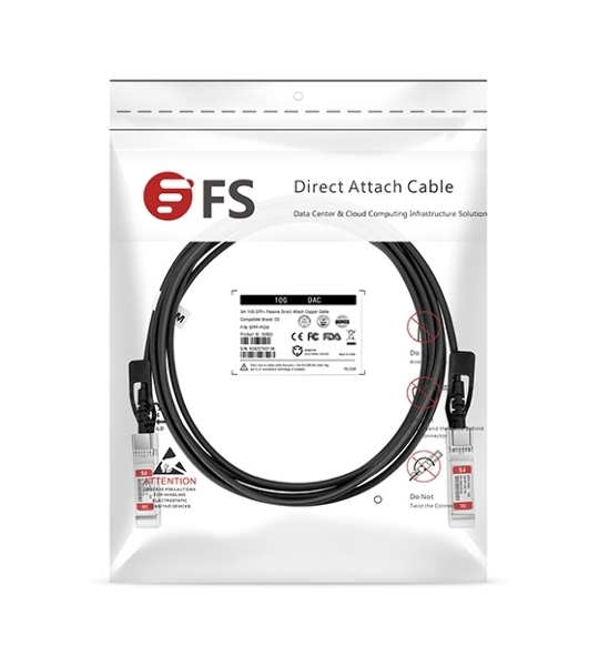 Твинаксиальный медный кабель 2m (10ft) Generic Compatible 10G SFP+ Passive Direct Attach Copper Twinax Cable #74621