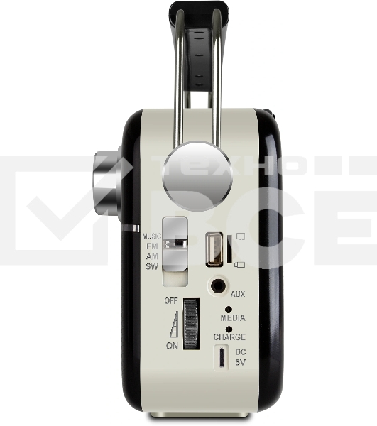 Радиоприёмник SVEN SRP-505 (4 Вт, FM/AM/SW, USB, SD/microSD, Bluetooth, 1200 мАч)черный