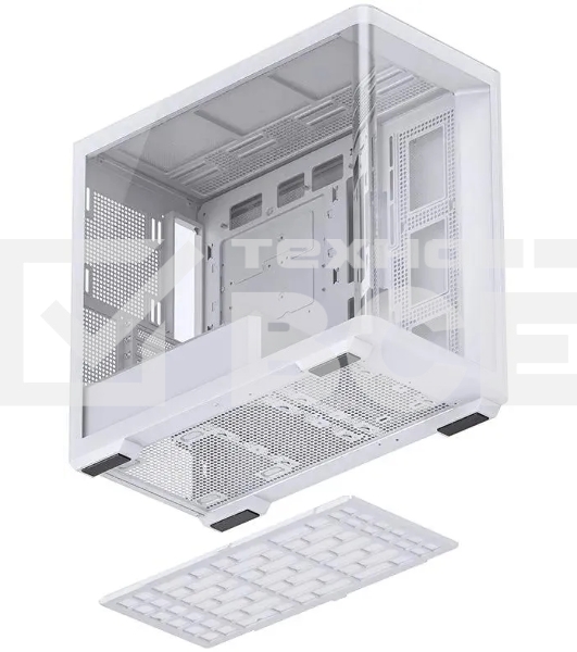 Корпус без блока питания JONSBO D300, Mini-Tower, TG, no fan, 2xUSB-A 3.2 + 1xUSB-C 3.2, mATX, mITX White