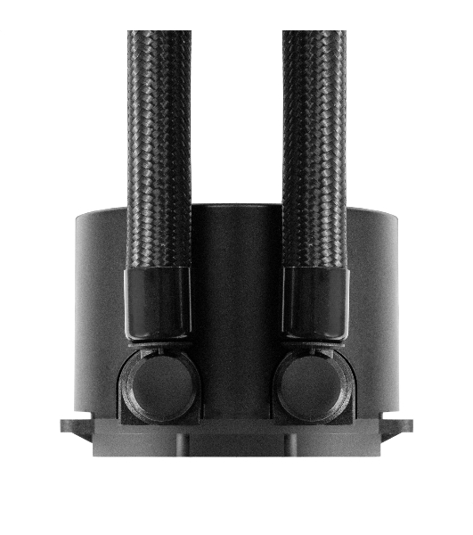 Комплект жидкостного охлаждения ExeGate BlackWater-120V3.PWM.RGb (RGb подсветка, LGA2066/2011/1366/1150/1151/1155/1156/1200/1700/1851/AM4/AM5/FM1/FM2/FM2+/AM2/AM2+/AM3/AM3+, TDP 150W, Fan 120мм 4pin PWM 600-1800RPM Hydro bearing, помпа 3pin 2700RPM, макс. шум 37db, с термопастой, на винтах, черный, Color Box)