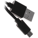 Кабель Qumo light series, USB-MicroUSB, 1м, 5В, 1A, опл. PVC, кон. PVC, черный, фото3