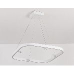 Подвесной светодиодный светильник Ambrella light FL5802/1+4 WH белый 50W 3000K/4200K/6400K 600*600*1200 (без ПДУ), фото5