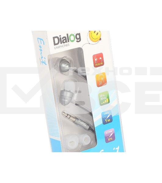 Наушники EP-F55 GREY Dialog серый