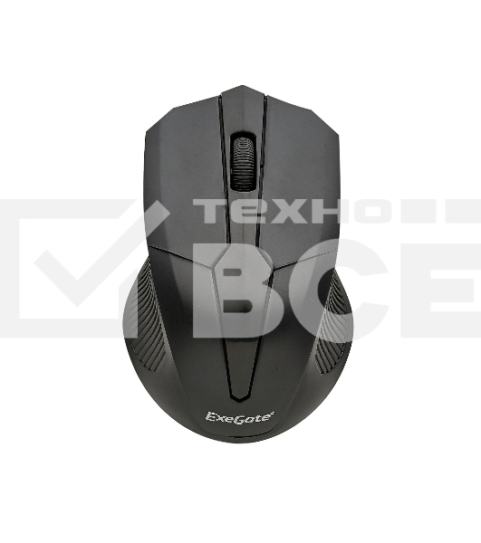 Мышь беспроводная ExeGate SR-9034 черный, 1600 dpi, радиоканал, USB, кнопки - 4