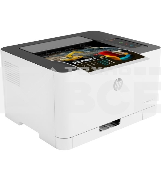 Принтер лазерный HP Color Laser 150nw (4ZB95A), A4, цветной, печ. до 18 стр/мин. (ч/б) до 4 стр/мин. (цвет), 600 x 600 dpi, USB, RJ-45, Wi-Fi, Air Print, Mopria