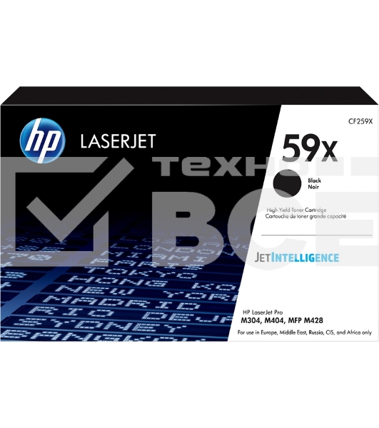 Картридж лазерный HP 59X черный для LJ M304/M404/MFP M428 10000 стр