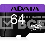 Флеш карта microSDXC 64GB ADATAUHS-1 CL10 (AUSDX64GUICL10-RA1) + SD adaptor, фото5