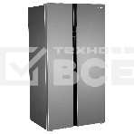Холодильник Hyundai CS6503FV нержавеющая сталь двухкамерный инвертер 407/205л морозилка сбоку, фото 1