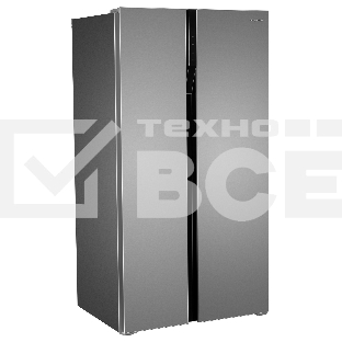 Холодильник Hyundai CS6503FV нержавеющая сталь двухкамерный инвертер 407/205л морозилка сбоку